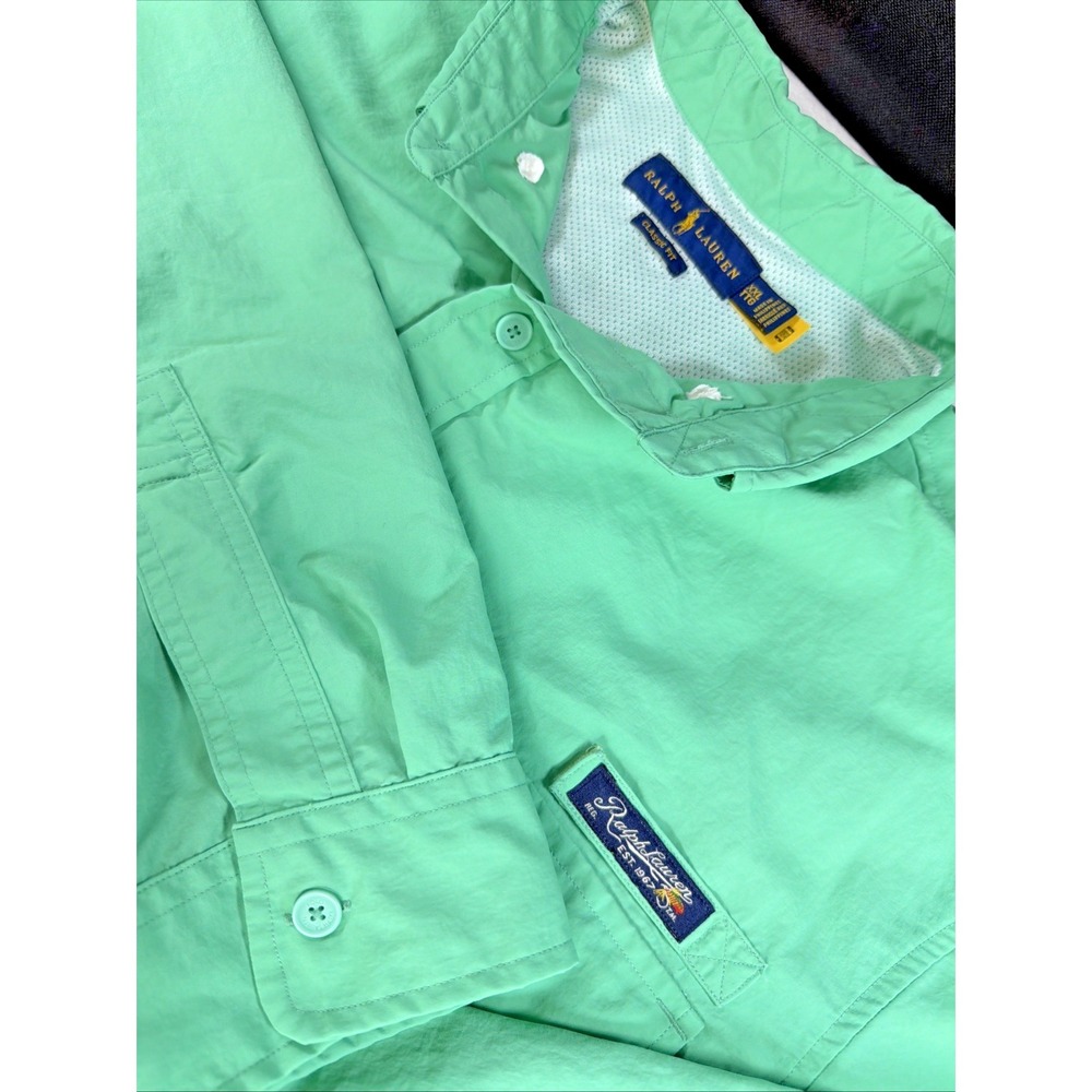 Ralph‎ Lauren Men's Fishing Long Sleeve Button Down Vented Shirt Mint Size 2XL